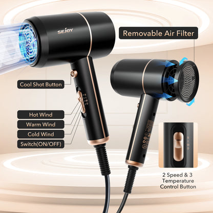 Z&M Electric Hair Dryer for Personal Hair Care