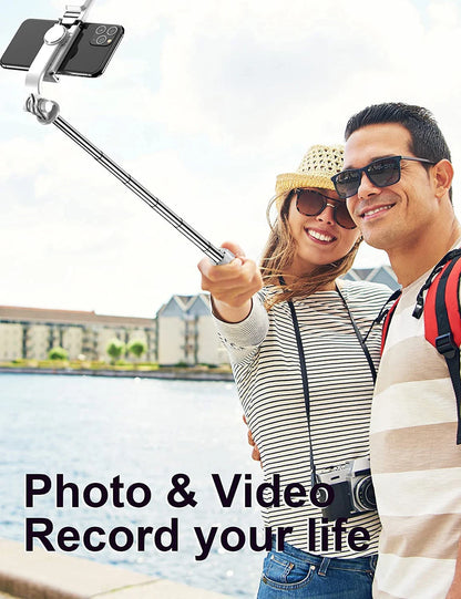 Z&M Express 2-in-1 Selfie Stick + Tripod w/LED Fill Light